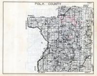 Polk County Map, Wisconsin State Atlas 1933c